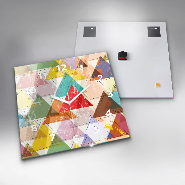 Štvorcové hodiny Geometrické trojuholníky