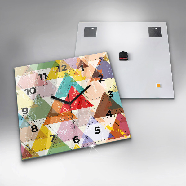 Štvorcové hodiny Geometrické trojuholníky