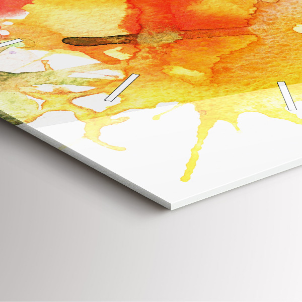 Štvorcové hodiny Farebný portrét ženy