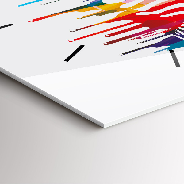 Štvorcové hodiny Farebná zebra