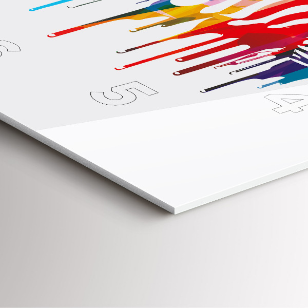 Štvorcové hodiny Farebná zebra