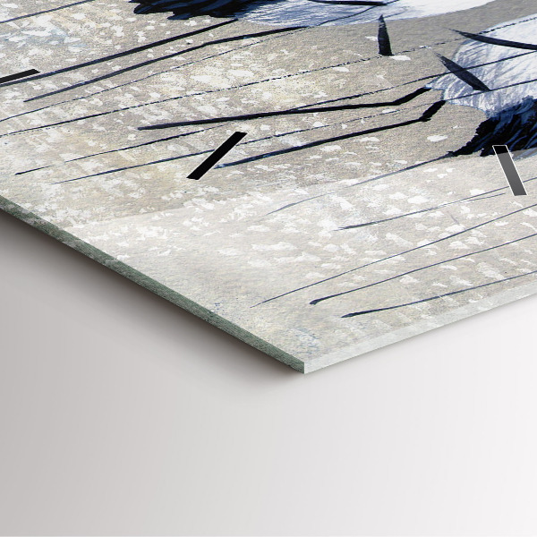 Štvorcové hodiny Žeriavy v rákosí