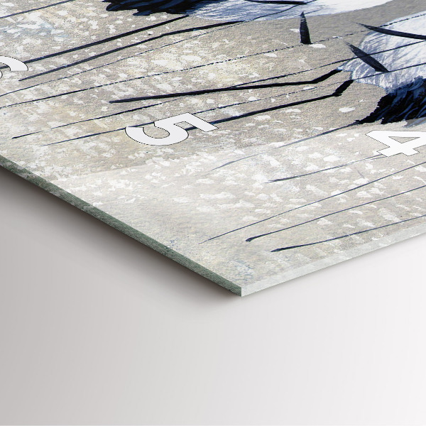 Štvorcové hodiny Žeriavy v rákosí