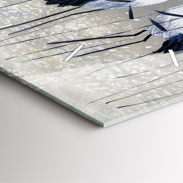 Štvorcové hodiny Žeriavy v rákosí