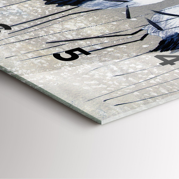 Štvorcové hodiny Žeriavy v rákosí