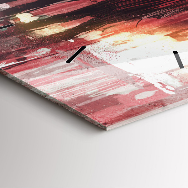 Štvorcové hodiny Mladý pár v láske