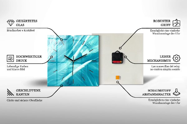 Štvorcové hodiny Rybárska dedina