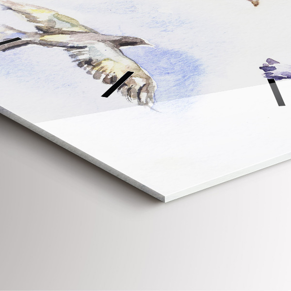 Štvorcové hodiny Lietajúce vtáky