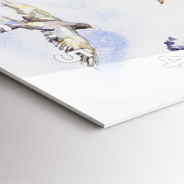 Štvorcové hodiny Lietajúce vtáky