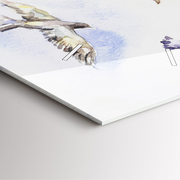 Štvorcové hodiny Lietajúce vtáky