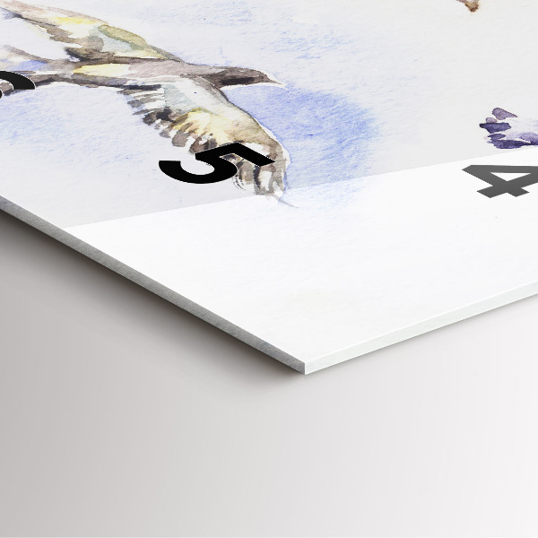 Štvorcové hodiny Lietajúce vtáky