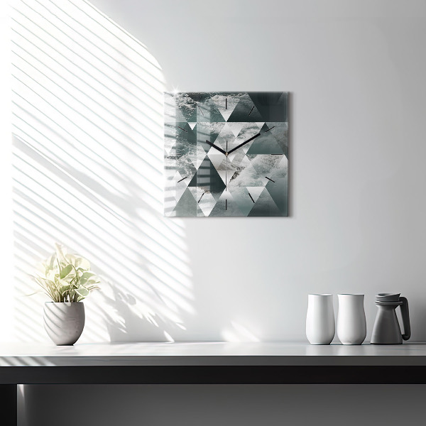 Štvorcové hodiny Abstraktné morské vlny