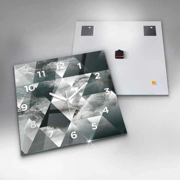 Štvorcové hodiny Abstraktné morské vlny