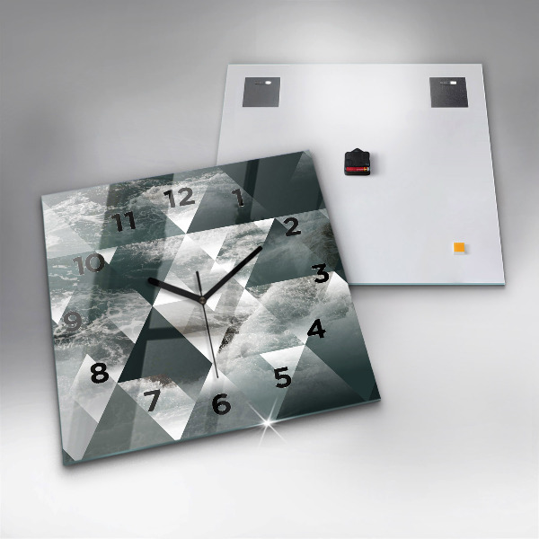 Štvorcové hodiny Abstraktné morské vlny