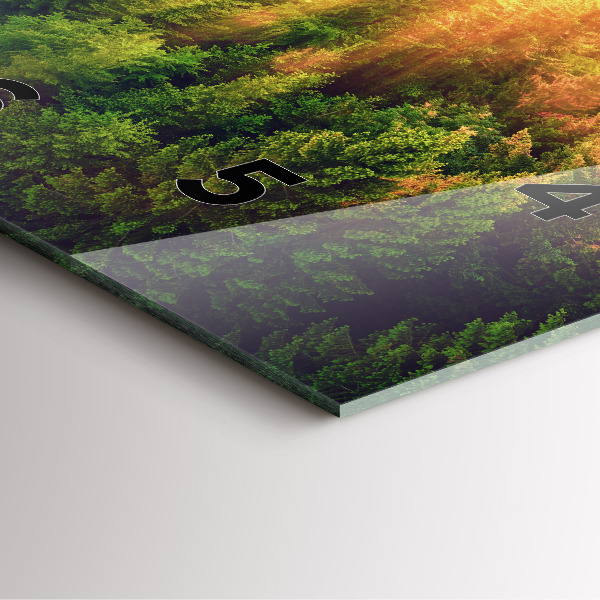 Štvorcové hodiny Západ slnka nad kopcami