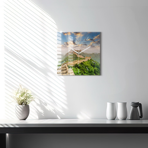 Štvorcové hodiny Veľký čínsky múr