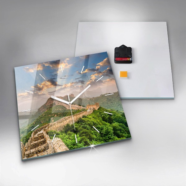 Štvorcové hodiny Veľký čínsky múr