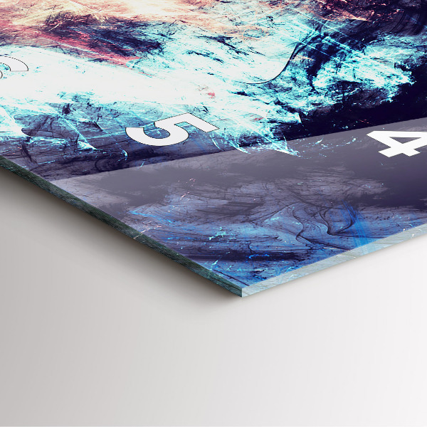 Štvorcové hodiny Abstraktný obraz