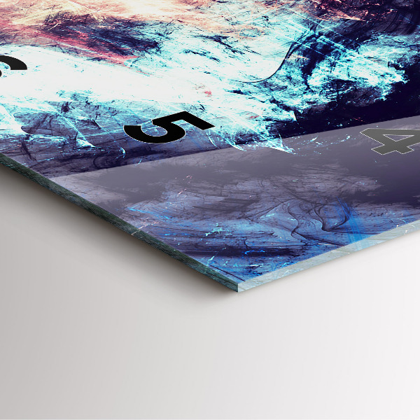 Štvorcové hodiny Abstraktný obraz