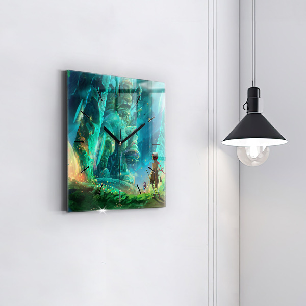 Štvorcové hodiny Deti v lese