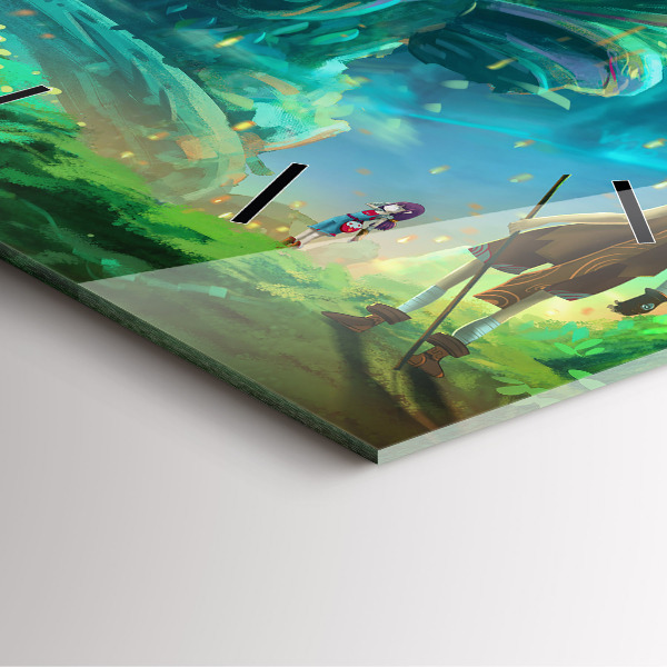 Štvorcové hodiny Deti v lese