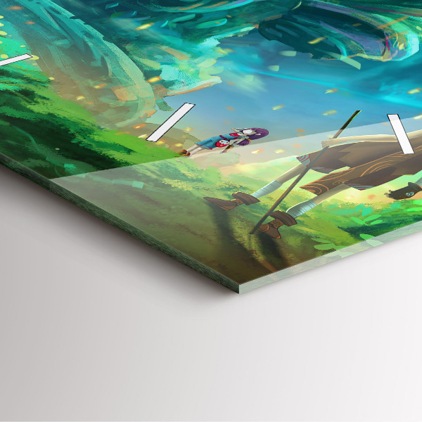 Štvorcové hodiny Deti v lese