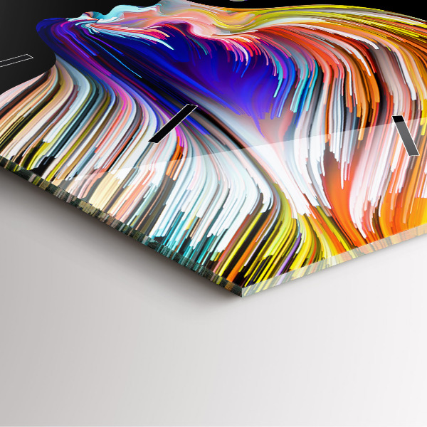 Štvorcové hodiny Emocionálne umenie