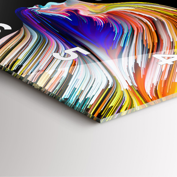 Štvorcové hodiny Emocionálne umenie