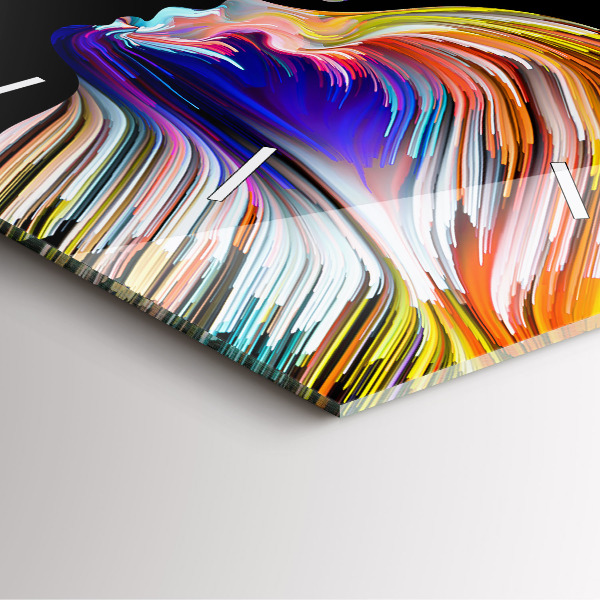 Štvorcové hodiny Emocionálne umenie