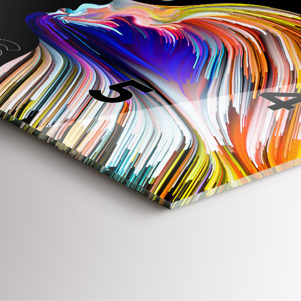 Štvorcové hodiny Emocionálne umenie