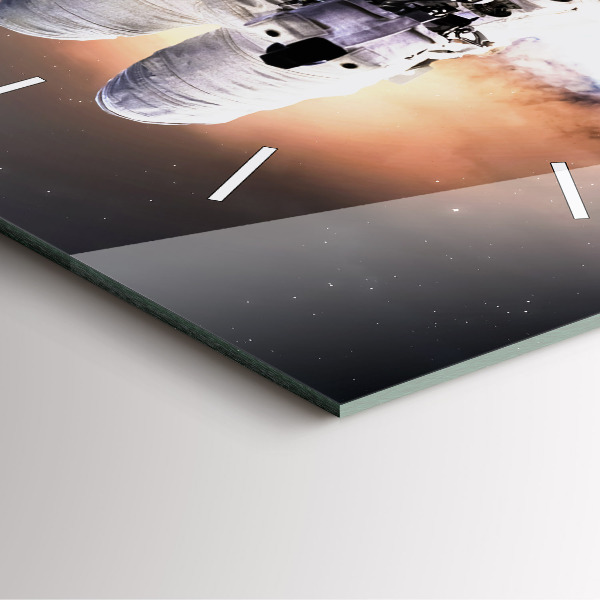 Štvorcové hodiny Astronaut vo vesmíre