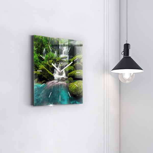 Štvorcové hodiny Vodopád Thajsko