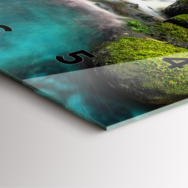 Štvorcové hodiny Vodopád Thajsko