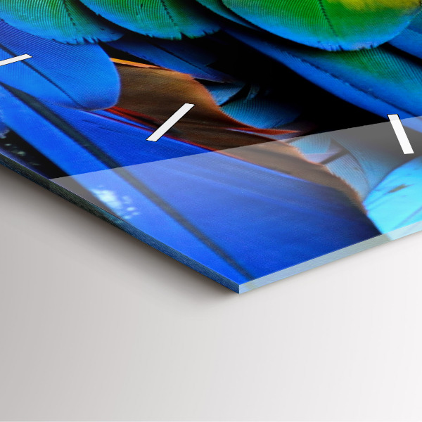 Štvorcové hodiny Farebné vtáčie krídla