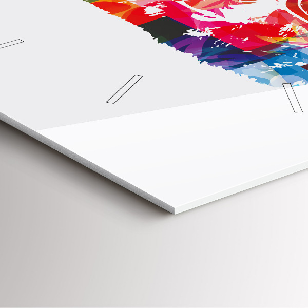 Štvorcové hodiny Medvedia hlava