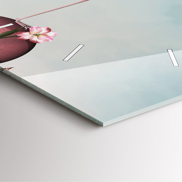 Štvorcové hodiny Neskutočný plameniak