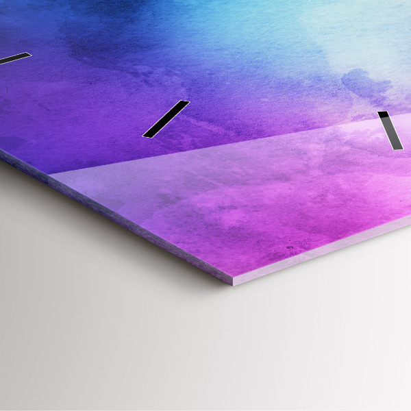 Štvorcové hodiny Farebné škvrny