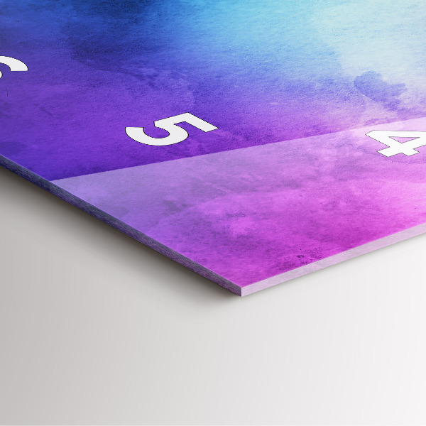 Štvorcové hodiny Farebné škvrny