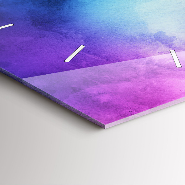 Štvorcové hodiny Farebné škvrny