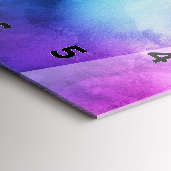 Štvorcové hodiny Farebné škvrny