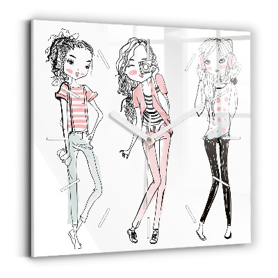 Štvorcové hodiny Dámska móda