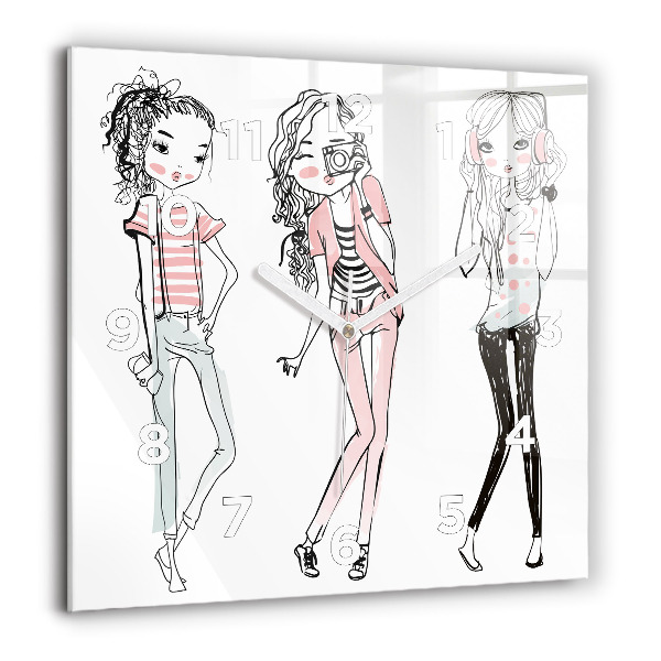 Štvorcové hodiny Dámska móda