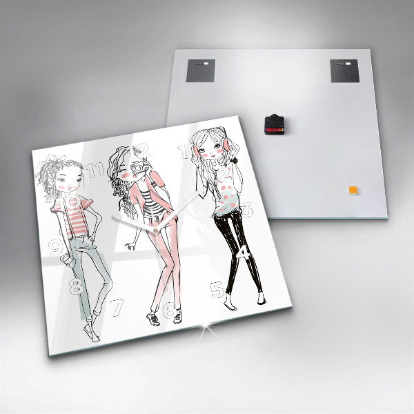 Štvorcové hodiny Dámska móda