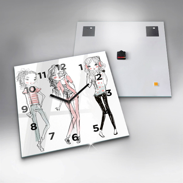 Štvorcové hodiny Dámska móda