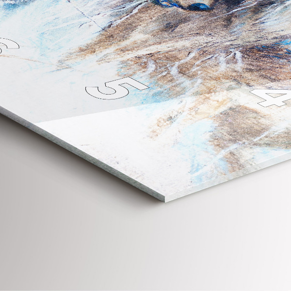 Štvorcové hodiny Vlci v lese