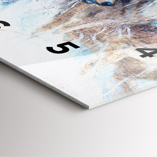 Štvorcové hodiny Vlci v lese