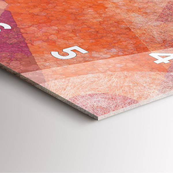 Štvorcové hodiny Geometrická abstrakcia