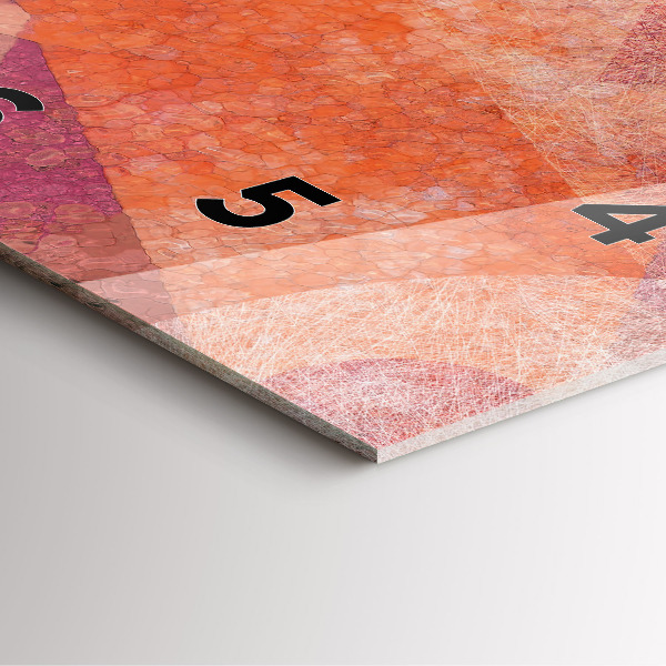 Štvorcové hodiny Geometrická abstrakcia