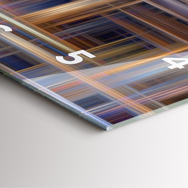 Štvorcové hodiny Geometrická abstrakcia