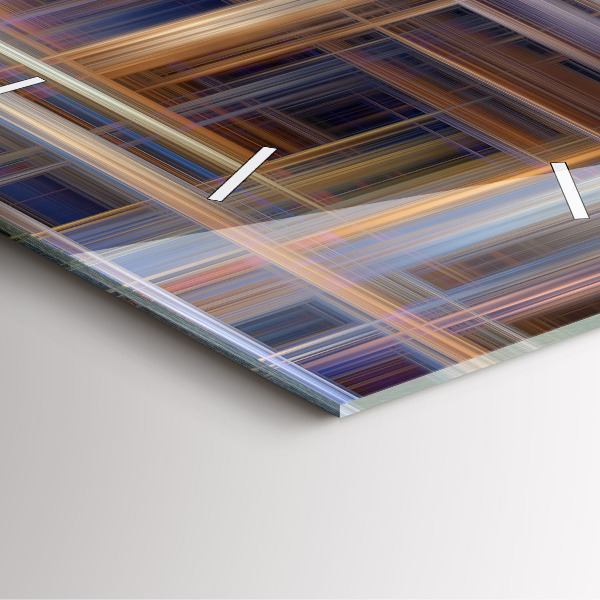 Štvorcové hodiny Geometrická abstrakcia